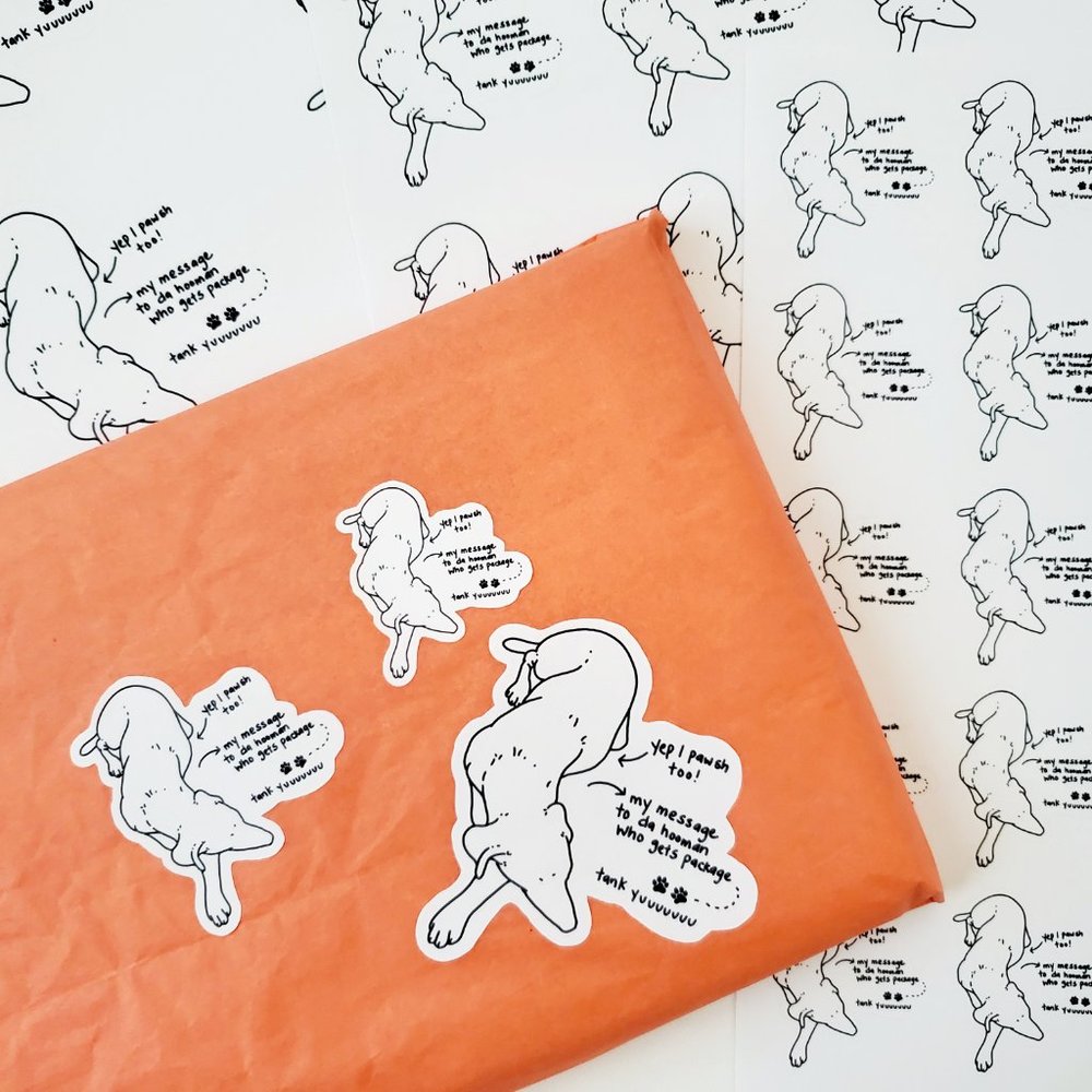 LB051 Posh Dog Puppy Helper Sticker [Price Firm] - Picture 8 of 10